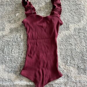 Dina Be Bodysuit with Ruffled Straps